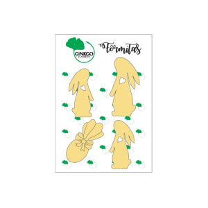 Blister de formitas de corte laser Pascuas PA4 14*10 GINKGO