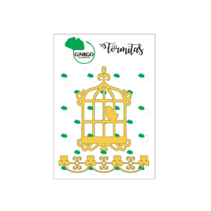 Blister de formitas de corte laser Jaula JAU1 14*10 GINKGO