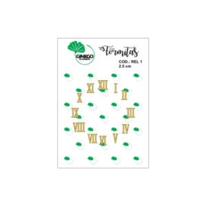 Blister de formitas de corte laser Reloj numero romano REL1 14*10 GINKGO