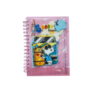 Cuaderno kit tapa dura espiralda 16x21 vacaciones SNOOPY
